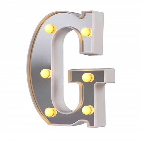 Led Marquee Letter Lights 26 Alphabet Light Up Letters Sign Perfect For Night Light Wedding Birthday Party Christmas Lamp Home Bar Decoration B09 G