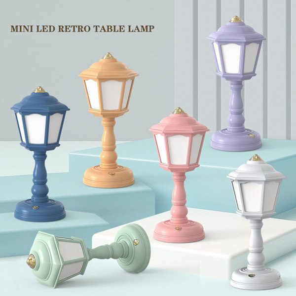 Home Office Desk Lamp Usb Rechargeable Desk Lamp Retro Night Light Desk Lamp For Studying And Reading Pink