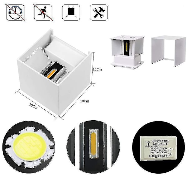 Led Wall Lamp With Adjustable Beam Angle Design