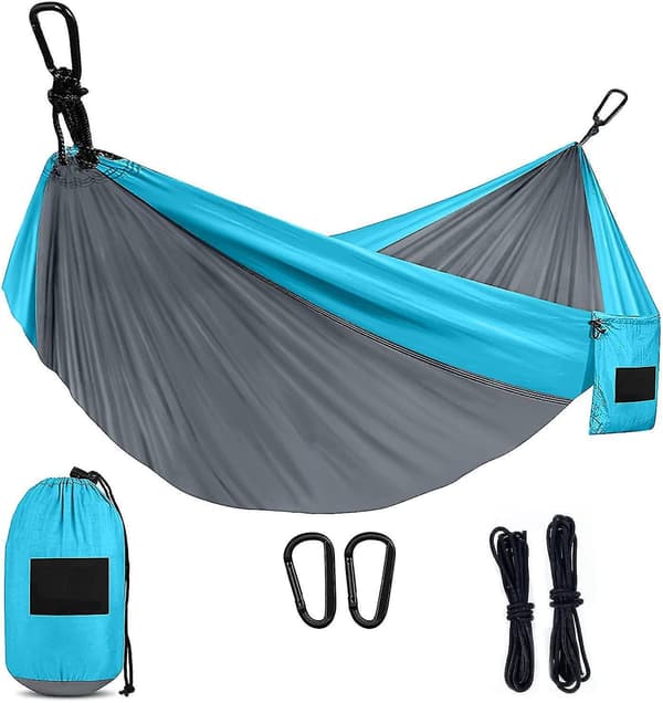 Multifunctional Lightweight Camping Hammock Double & Single With 2 X Hanging Straps For Outdoor, Hiking