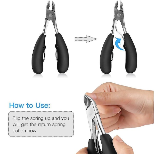 Piao Podiatrist Toenail Clippers, Professional Thick & Ingrown Toe Nail Clippers For Men & Seniors, Pedicure Clippers Toenail Cutters, Super Sharp Cur