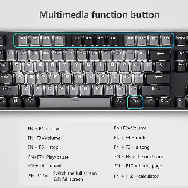 Usb Wired Keyboard Desktop Mechanical Keyboard Gaming Mechanical Keyboard Mechanical Keyboard (white And Pink)