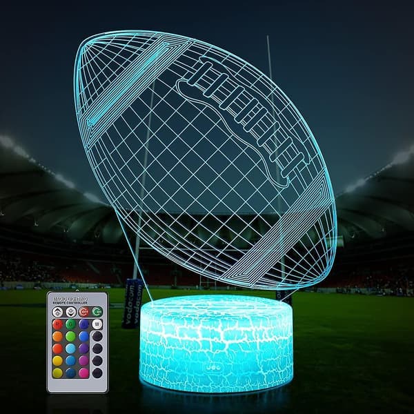 Football 3d Lamp Night Light With Remote & Touch Control3d7l-358