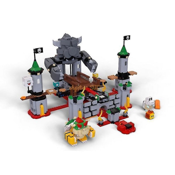 Building Blocks The Bowser's Castle Boss Battle Model Bricks Sets Gifts Toys For Children Kids Boys Girls