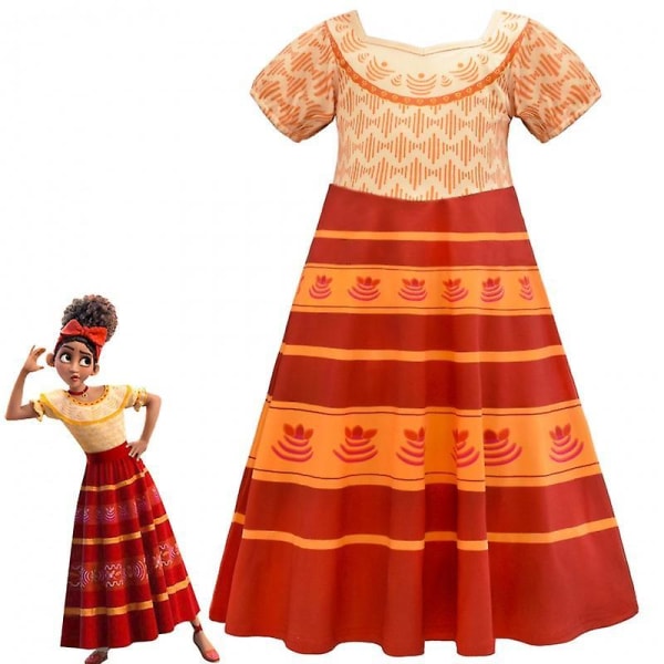 Encanto Children's Dress Up Costume Costume Dress Skirt 120cm
