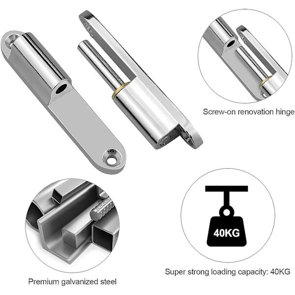 Door Hinges 2 Pcs Retrofit Bedroom Door Hinges With Bearing Zinc Plated Steel Cabinet Hinges