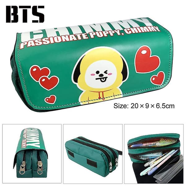 Bts Children Double-layer Pencil Case Large Capacity color-9