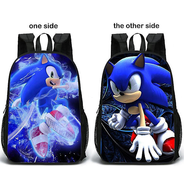 Double-sided schoolbag Sonic double-sided schoolbag primary and secondary school students sonic backpack color-4