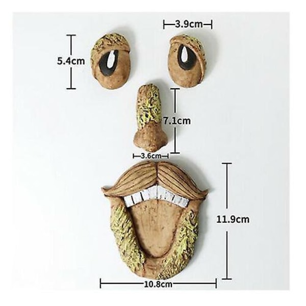 Tree Face Decor Old Man Tree Hugger Bark Ghost Face Garden Yard Art Decor Easter Creative Props B