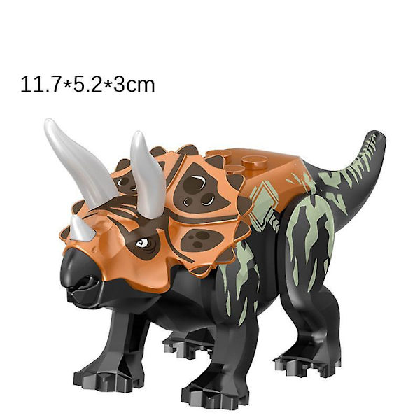 8 kpl Jurassic Dinosaur World minihahmoleluja Type B