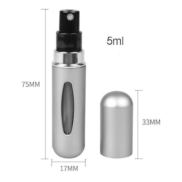 8ml Portable Mini Refillable Perfume Bottle With Spray 5ml green