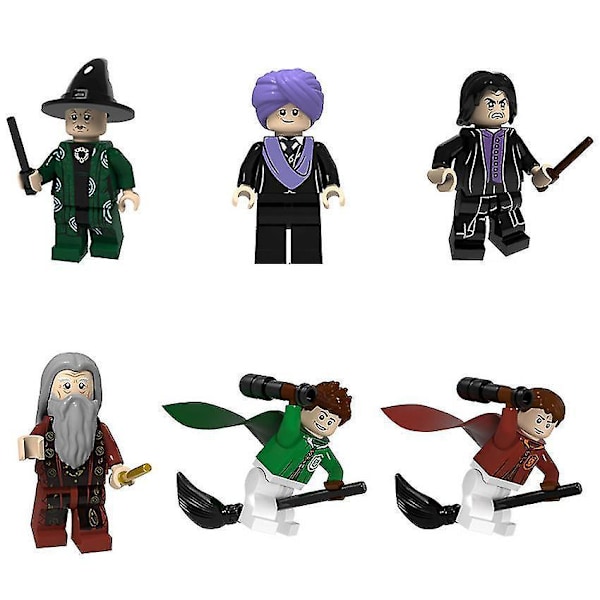 8pcs Harry Potter Doll Hogwarts Principal Professor Snape Assembled Building Block Minifigure Toy