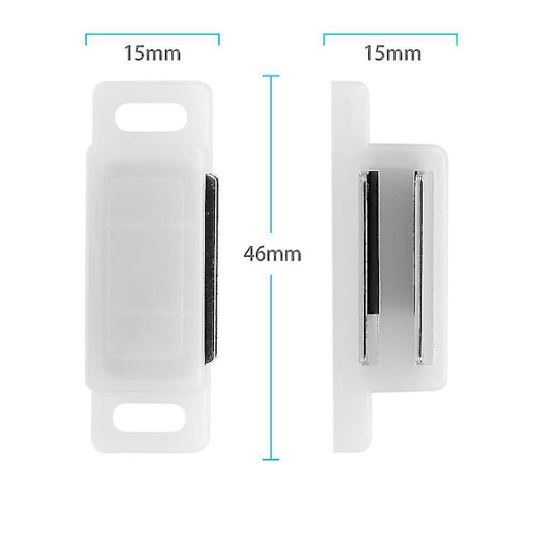 10x Magnetic Flycatcher In White  Magnetic Door Closer With A Holding Force Of 3-4kg  Set Of 10 Furniture Magnet Door Locks For Cabinet Doors Etc.