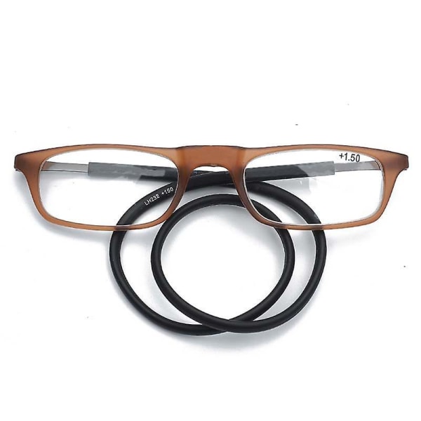 Reading Glasses High-grade Tr Magnetic Absorption Hanging Neck Funky Readers Glasses Black 1.00 Magnification