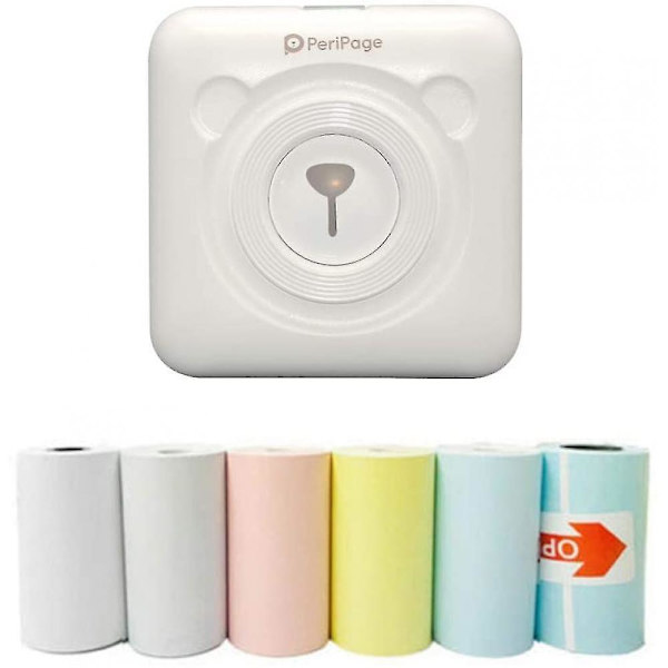 Mini Printer, Wireless Thermal Label Printer, Sticky Note Receipt, Suitable For Android Ios Smart Phone