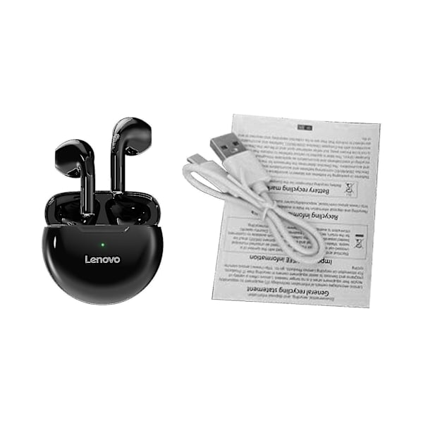 1 pari HT38 langattomia kuulokkeita 9D stereo melunvaimennus raskas basso Bluetooth-yhteensopiva 5.0 mini in-ear nappikuulokkeet urheiluun A