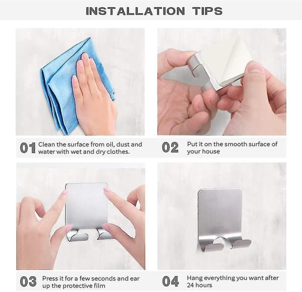 Luxury Razor Holder Is Suitable For Shower Hook Hook Holder (pack Of 4