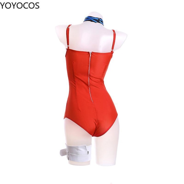 Arknights Angelina Cosplay Costume Sexy Red Thin Women Swimsuit Game Cosplay Costumes Summer Beachwear Party Holiday L-XL