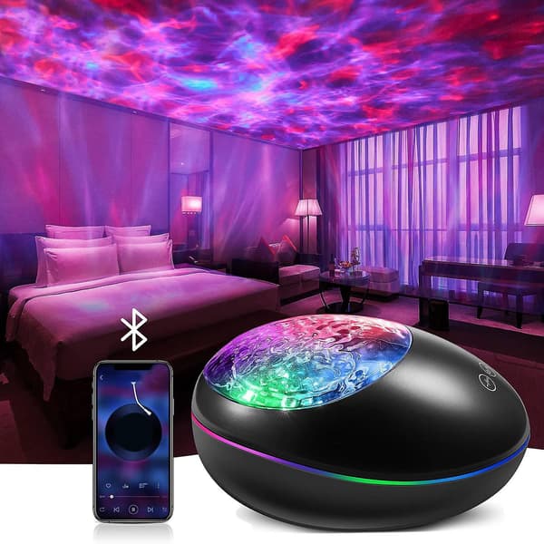 Galaxy Star Projector Light Led Ceiling Starry Night Sea Starlight Ocean Wave Space Music Projectio
