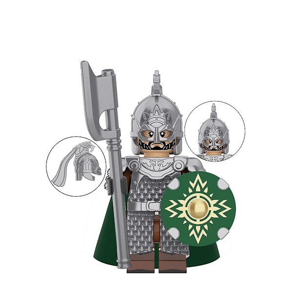 Middelalderlig Rohan Ridder Byggeklods Vagt Archer Kasteøkse Hånd Specialdel Til Indsættelse Byggeklods Legetøj Minifigur 8 stk