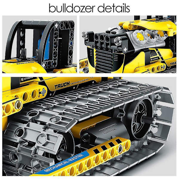 Teknisk App Rc Bulldozer Konstruksjonsleker Byggeklosser By Elektrisk Bil Gravemaskin Sett Barneklosser For Gutter Barnegaverapp Rc Bulldozer