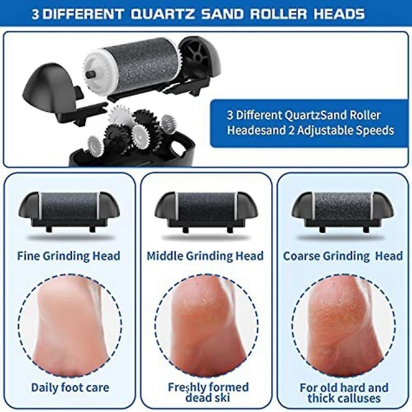 Electric Foot Callus Remover Rechargeable Portable Foot File Pedicure Waterproof Foot Cleaning File