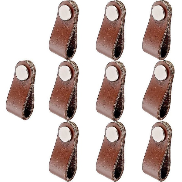 Furniture Handle Leather Handle Furniture Brown Knob Cabinet Handle Leather Loop Handle