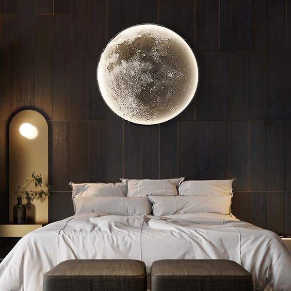 Moon Wall Lamps Modern Led Lights Wall Decor Mural Lighting Decoration Lights Warm White