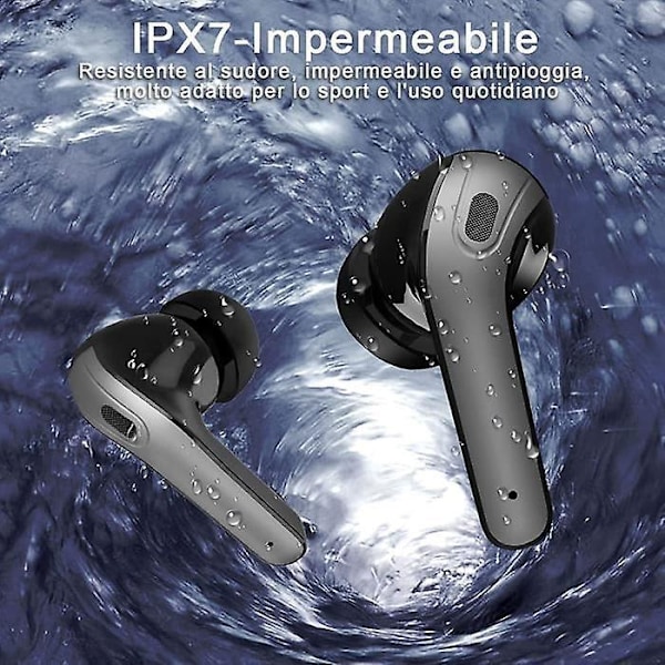 Bluetooth Wireless Headphones 5.0 With Noise Reduction, In-ear Earbuds With Built-in Mic