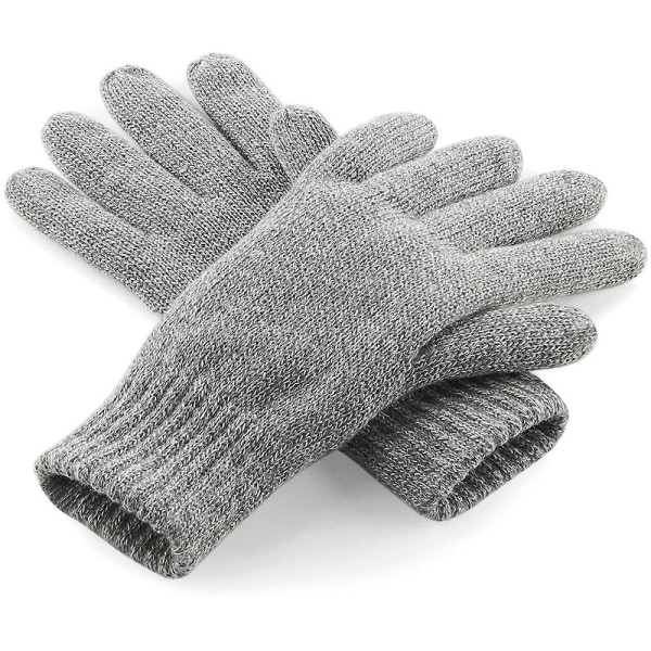 Outdoor Look Mens Beauly Thinsulate Thermal Winter Gloves HeatherGrey Large Extra Large