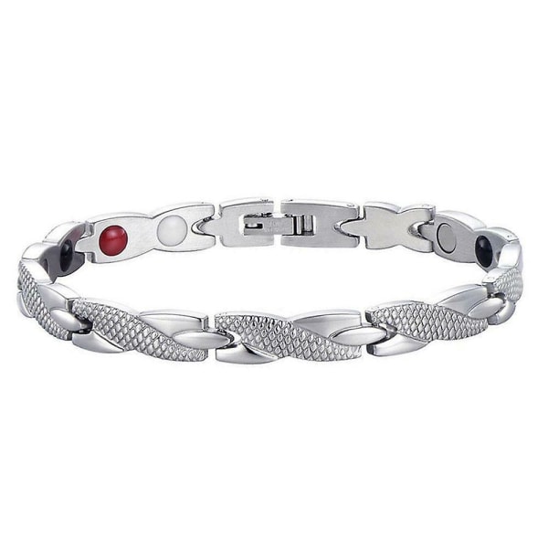 Magnetic Slimming Health Dragon Bracelet Therapy Weight-loss Blood-circulation Silver