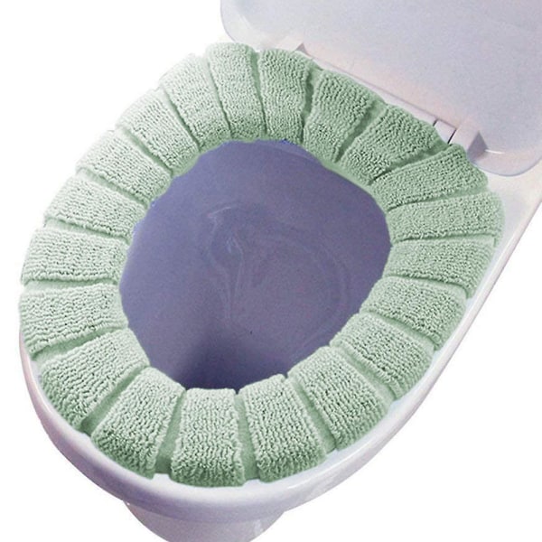 Bathroom Soft Thicker Warmer Stretchable Washable Cloth Toilet Seat