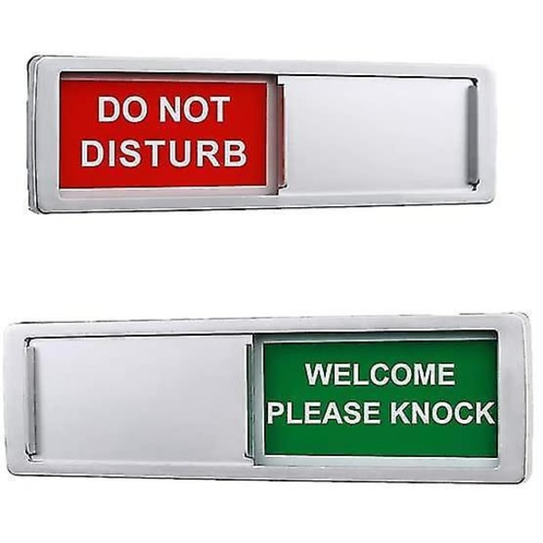 Open Closed Sign, Open Signs Privacy Slide Door Sign Indicator Silver-do not disturb sign