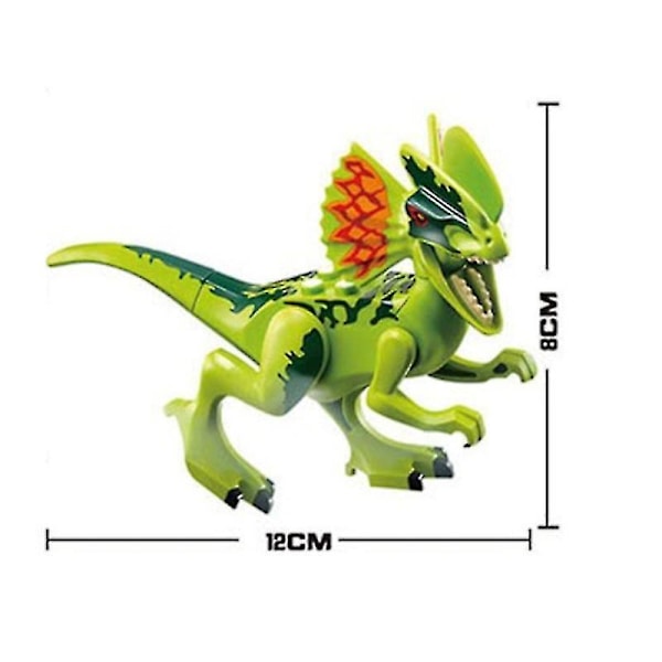 Eight Jurassic Dinosaurs Assembling Building Blocks Assembling Intellectual Toys