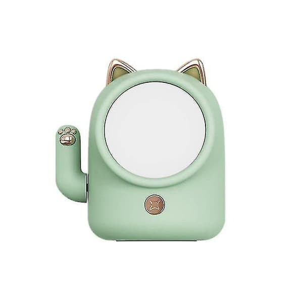 Cat Table Lamp For Bedroom Three kind Light(Green)