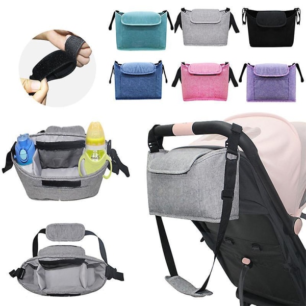 Baby Stroller Organizer Stroller Accessories Bag Large Space For All Strollers Green