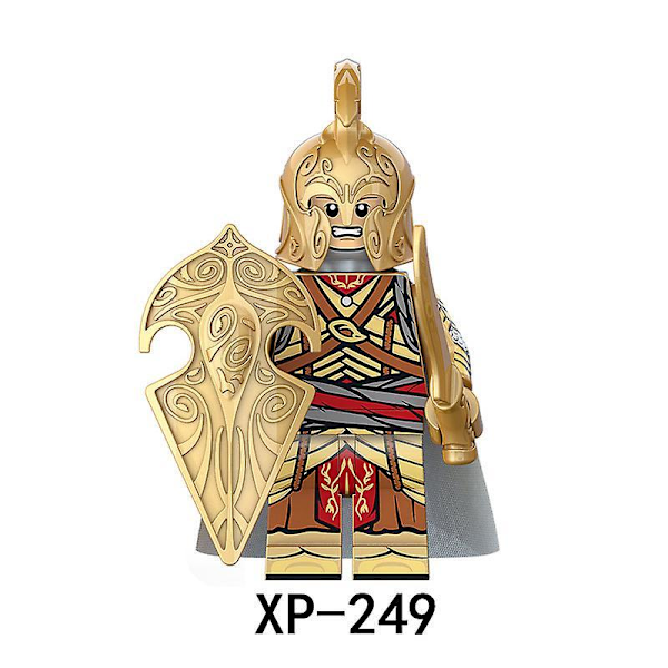 8pcs Magic Ring Ring King Building Block Noldor Elf Warrior Medieval Soldier Building Block Minifigure
