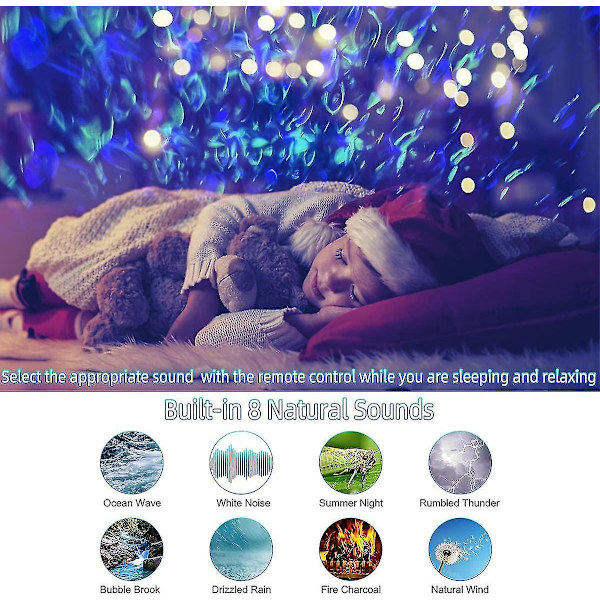 Led Projector Night Light,acsergery Projector Built-in Bluetooth