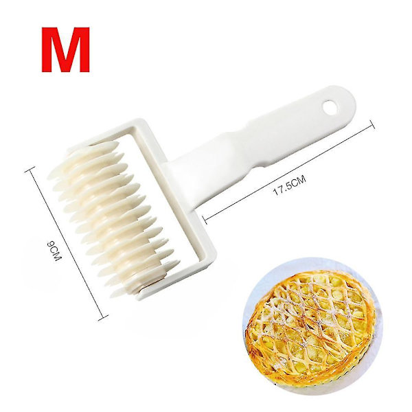 baking Mold Pastry Lattice Roller Plastic Cutter Bakery Tool M