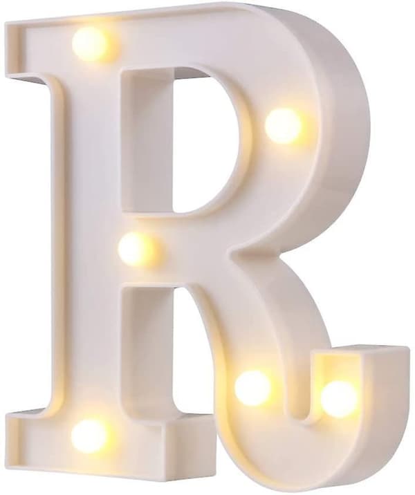 LED R Formet Bokstav Dekorativt Lys