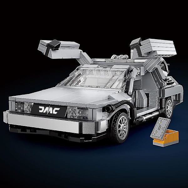 Creative Time Machine Car Model Technical Building Blocks Movie Concept Vehicle Moc Bricks Toys Gifts For Children Boys Adultsin Bubble Bag