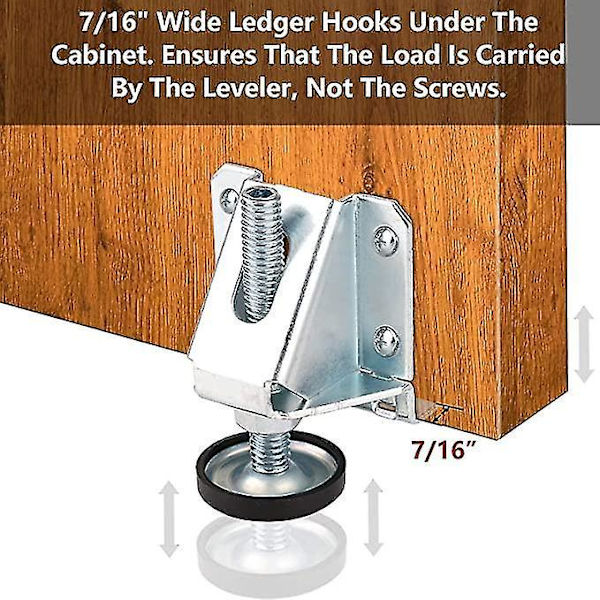 Heavy Duty Leveling Feet Furniture Levelers Adjustable Table Leg ...