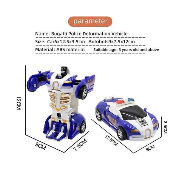 One-key Deformation Car Toys For Children Automatic Transform Robot A1