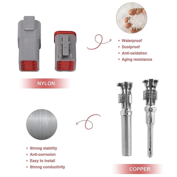 140pcs Deutsch Dt Series Waterproof Wire Connector Kit With Pins Box