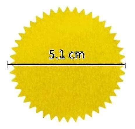 Round Gold Mailing Label Stickers Roll, Envelope Seal -2 In(golden)(500pcs)