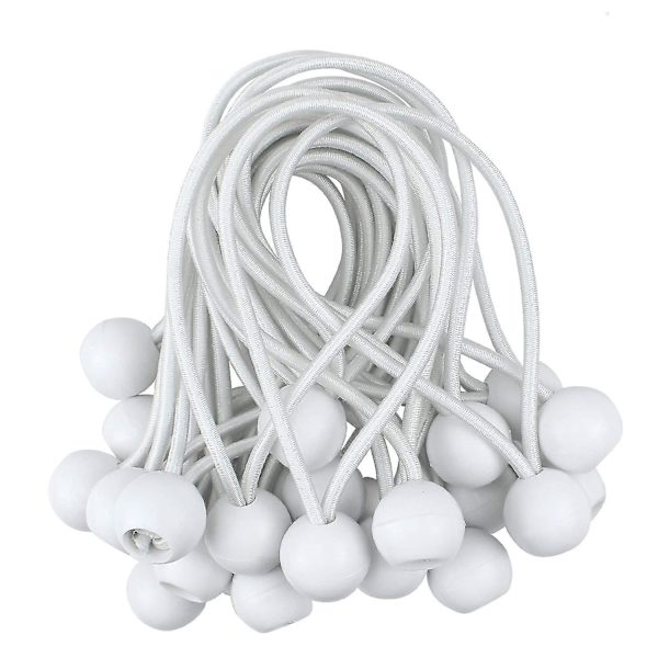 Udendørs teltstropper, elastiske gummibånd med kugle, presenningsfiksering A (50 stk.)