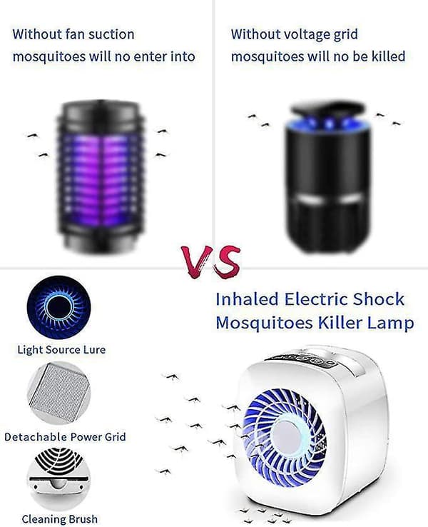 Electric Fly Killer Mosquito Killer Lamp Bug Zapper High Voltage Electronic With Uv Lamp Light-control Insect