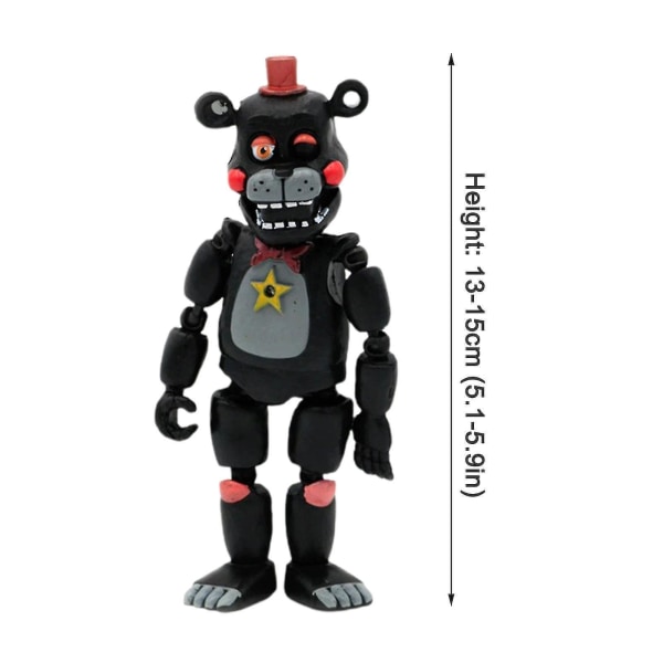 Five Nights At Freddys Action Figures Set Of 6, Unique New Fnaf Pizzeria Simulator - Model Figures