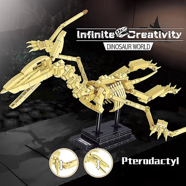 Jurassic Dinosaur Fossiler Byggeklosser T-rex Mosasaurus Triceratops Velociraptor Dyreleker Julegaver Barn Gutter Uten Original Esken