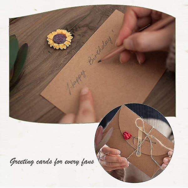 100pcs Mini Gift Card Envelopes, Handmade   Envelopes Cute Kraft Paper